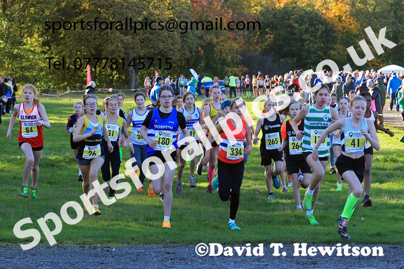 Girls Under-13s, 2025 Start Fitness NEHL, Lambton, County Durham. Photo: David T. Hewitson/Sports for All Pics